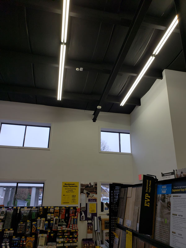 security camera installation at hardware store